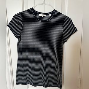 Vince Crew Neck Stripped T-Shirt